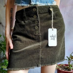NWT Indigo Rein Corduroy Skirt